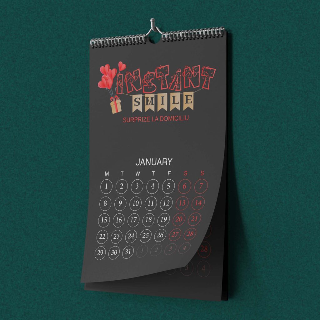 Calendar Mockup Instant Smile