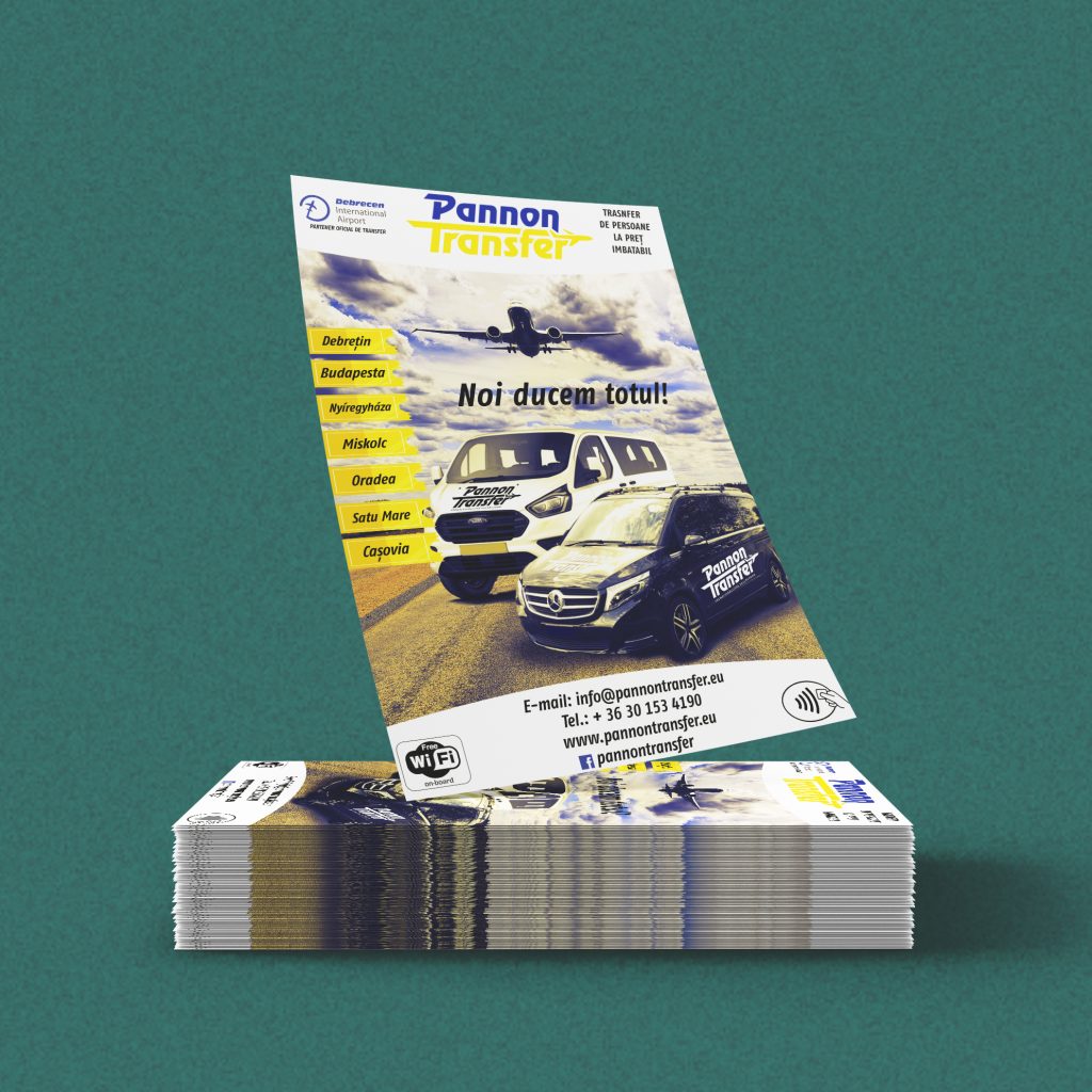 Flyer mockup Pannon Transfer