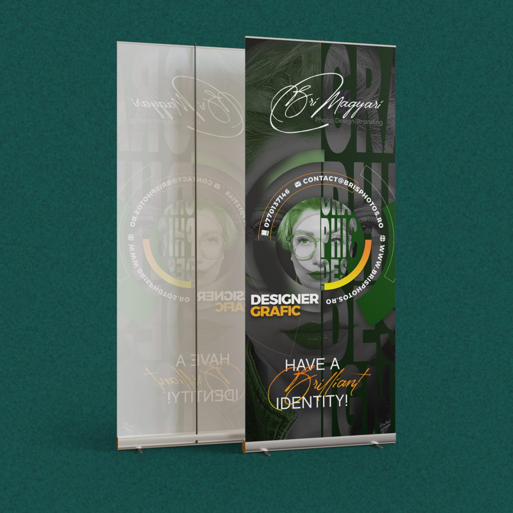 Roll-up mockup Bris Photos