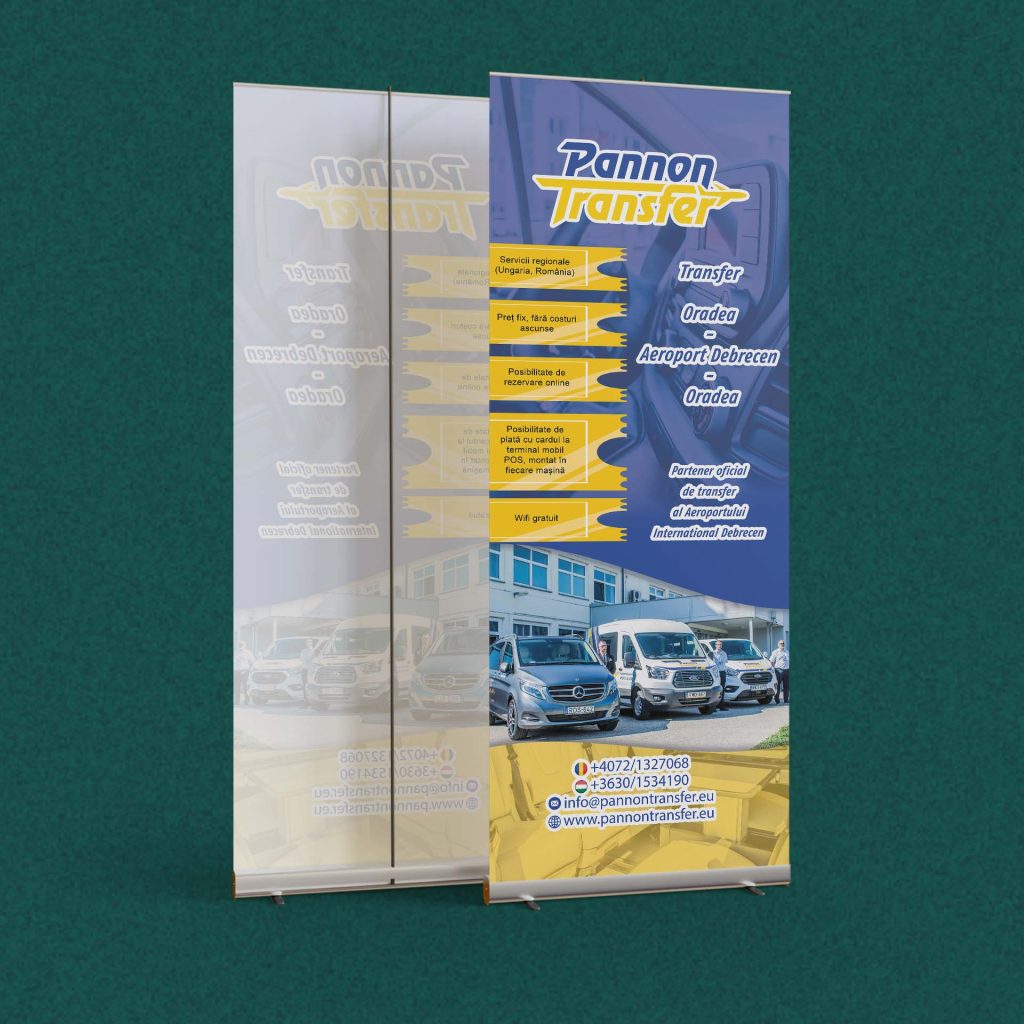 Roll-up mockup Pannon Transfer